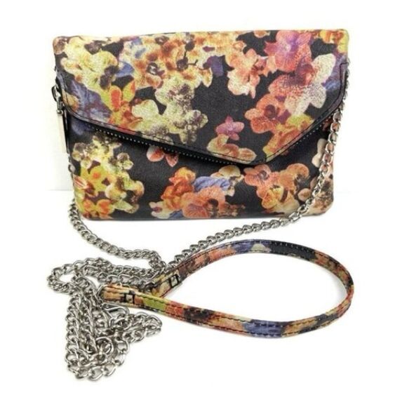 Hobo The Original Daria Floral Handbag Convertible Chain Strap Detachable Purse - Picture 1 of 12